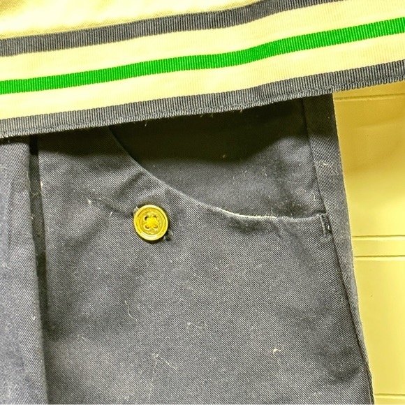 Janie and Jack Sail Away Nautical Navy Romper Size 4 - Picture 4 of 10